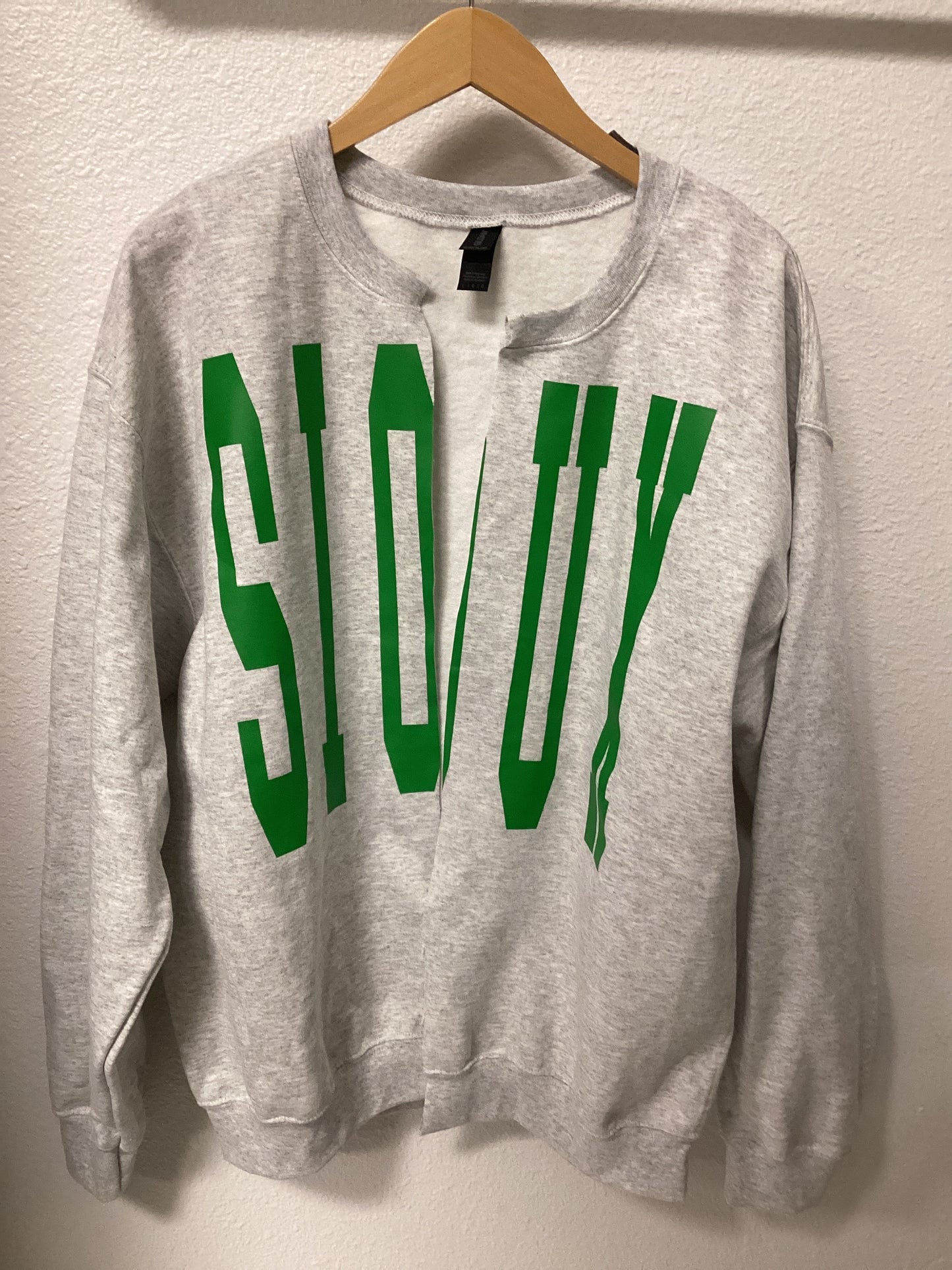 Sioux Open Sweatshirt made to Cardigan