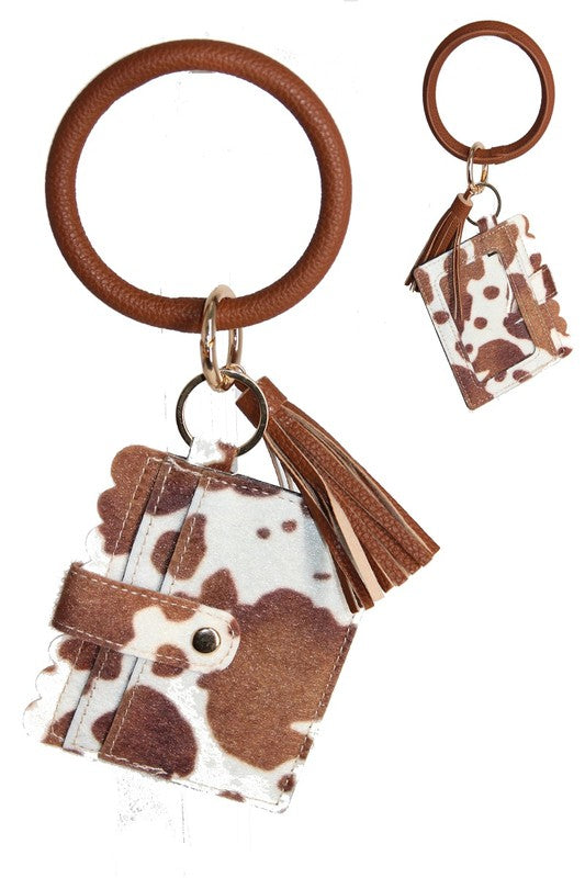 Bangle Keychain and Wallet with ID Window
