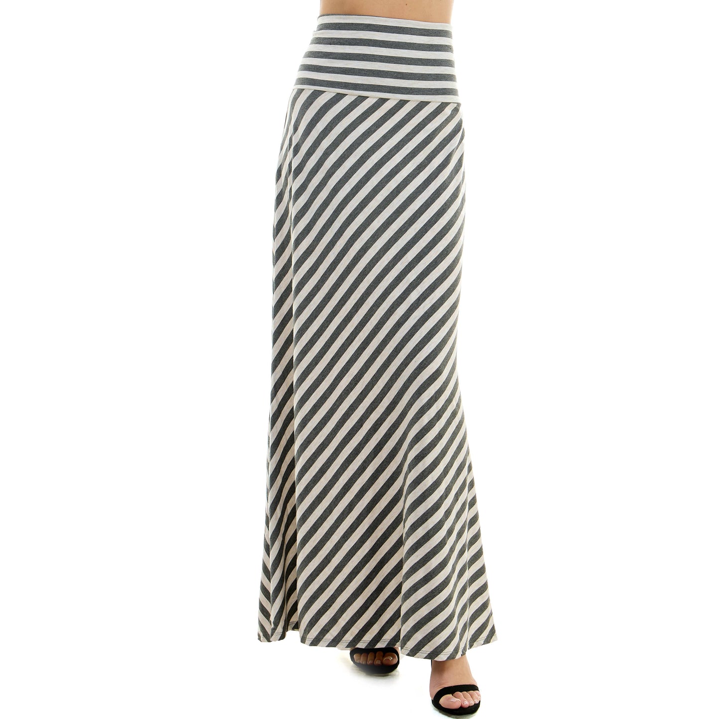 High Waist Maxi Basic Skirt