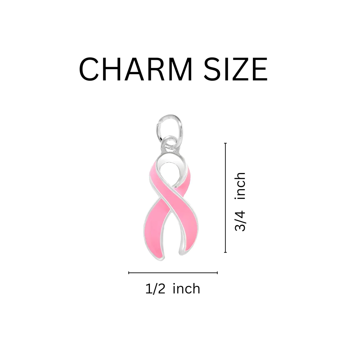 Pink Ribbon Hanging Earrings