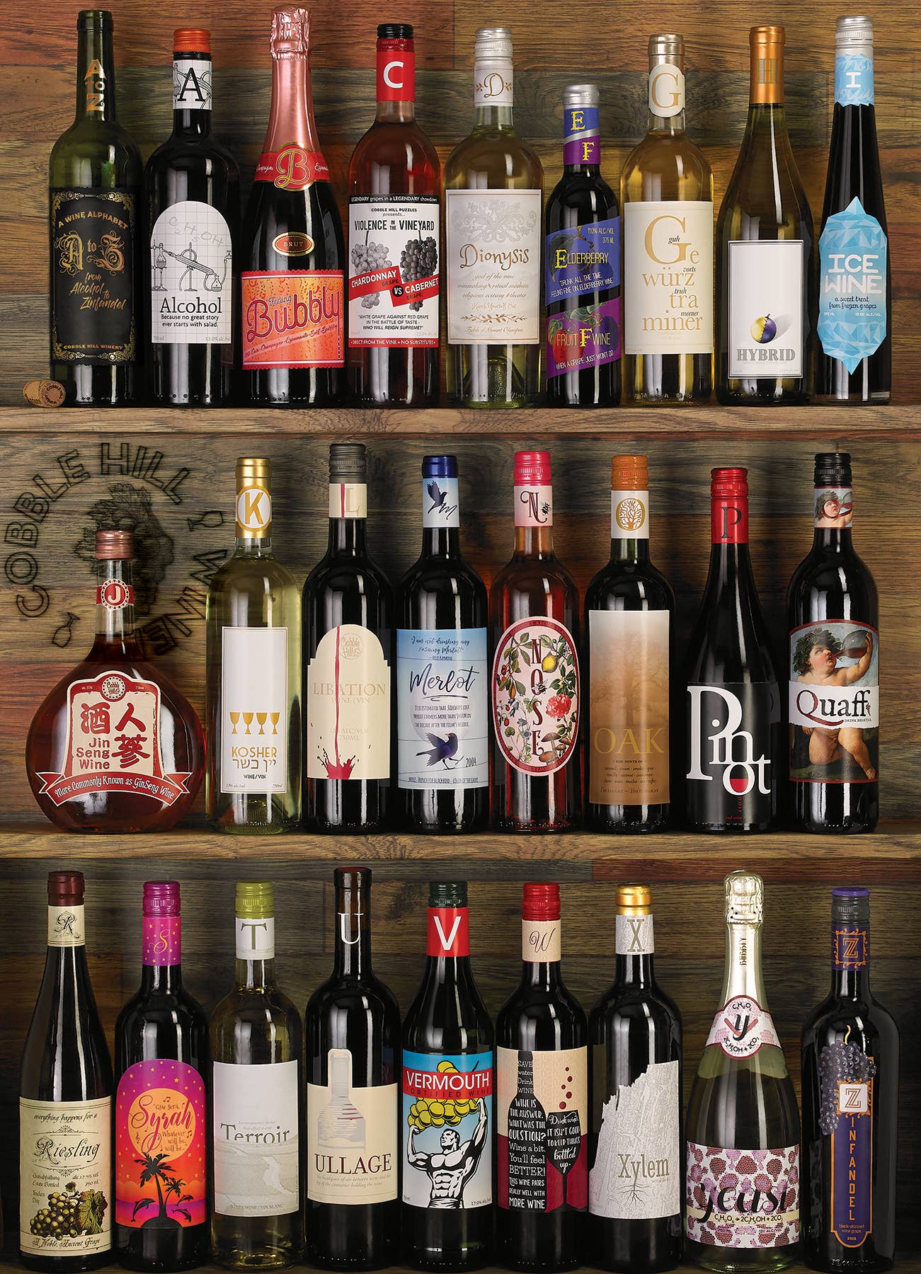 Wine Alphabet 1000pc puzzle