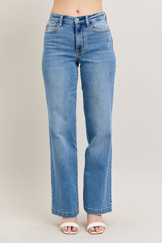 Judy Blue High Waisted Trouser Straight Fit
