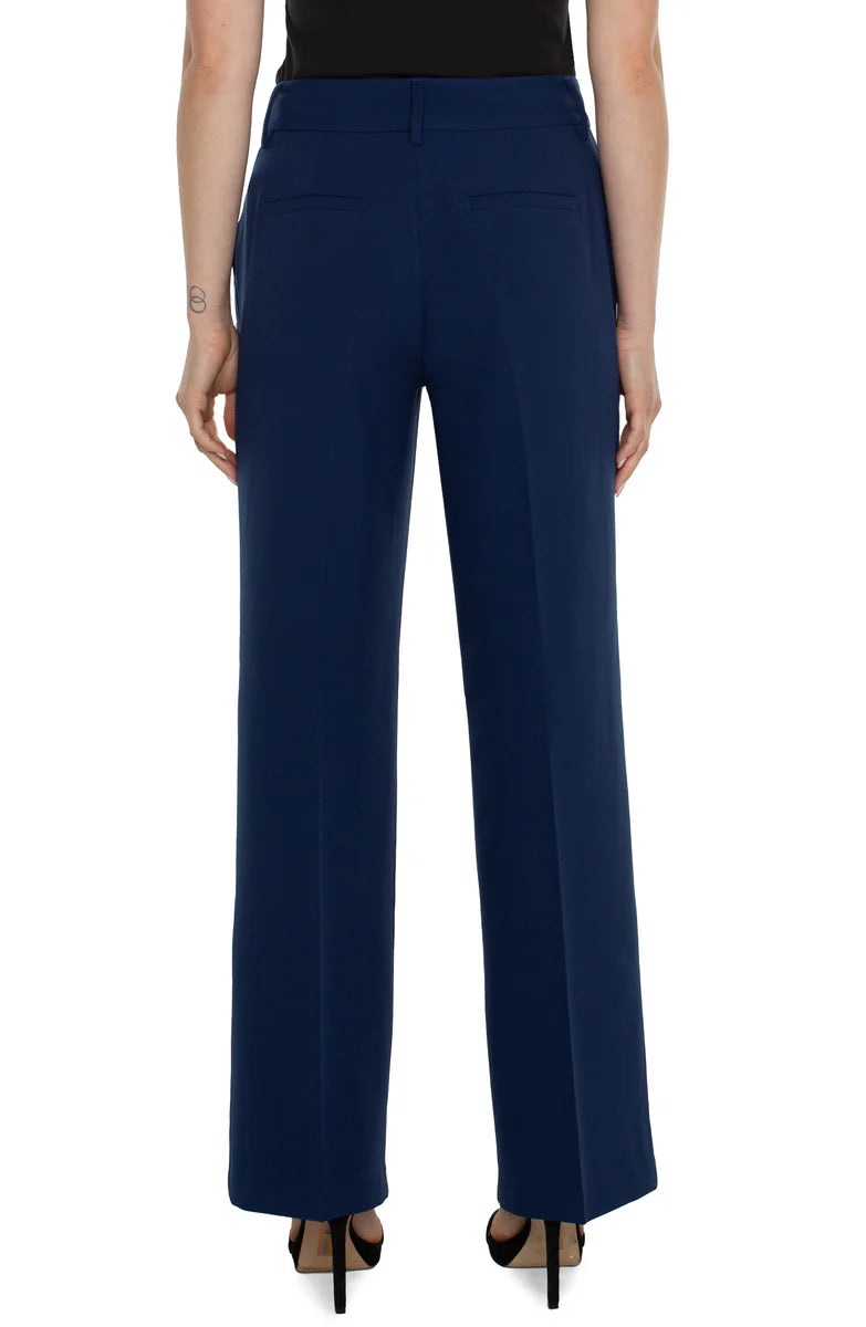 Liverpool Hi-Rise Pleated Trouser (32" inseam) (galaxy)