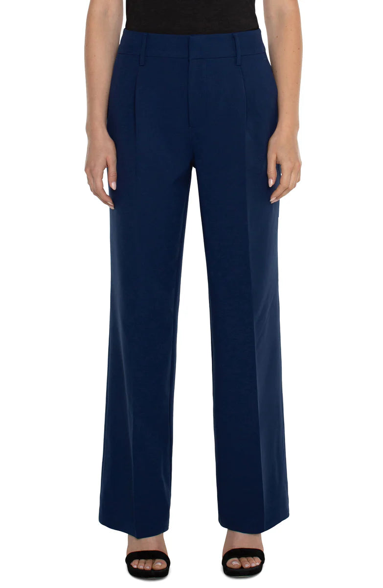 Liverpool Hi-Rise Pleated Trouser (32" inseam) (galaxy)