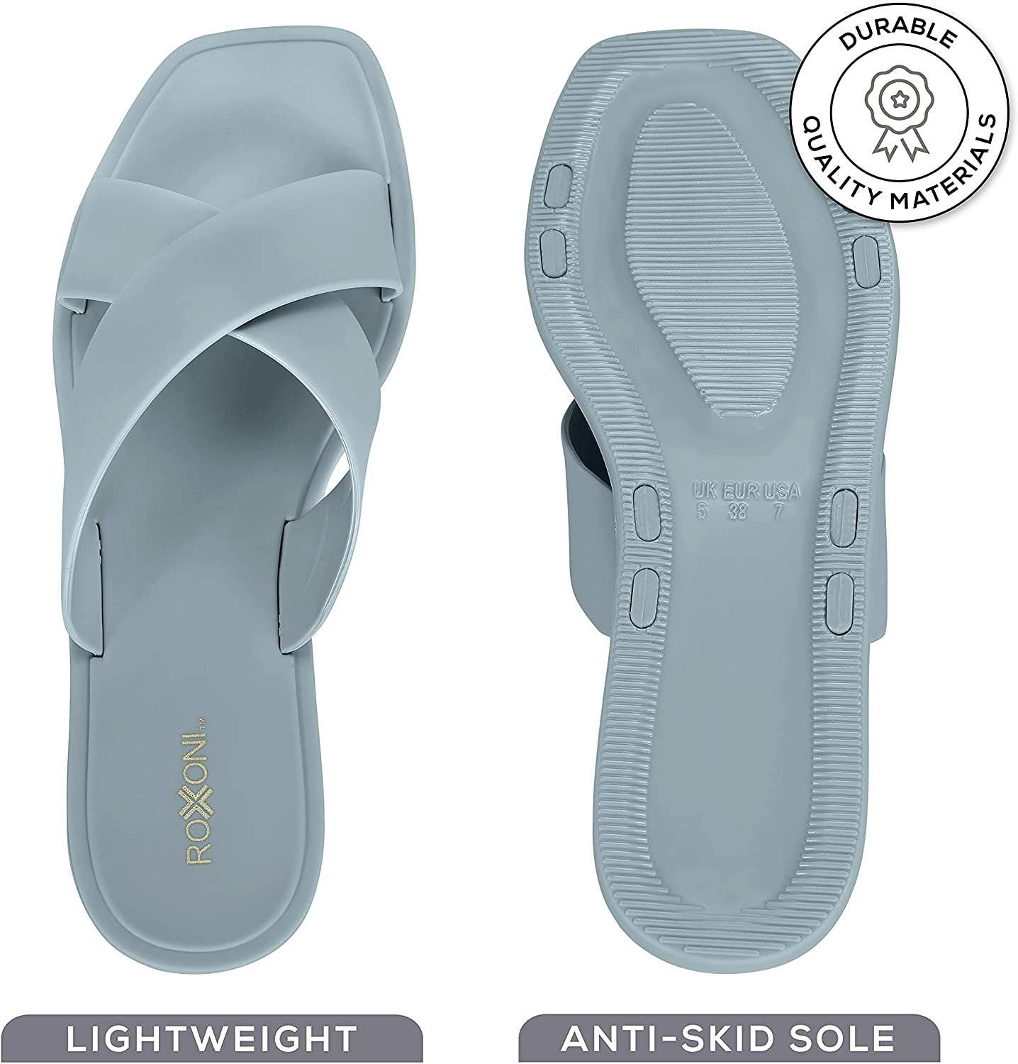Women's Matte Colored Criss Cross Strap Sandal