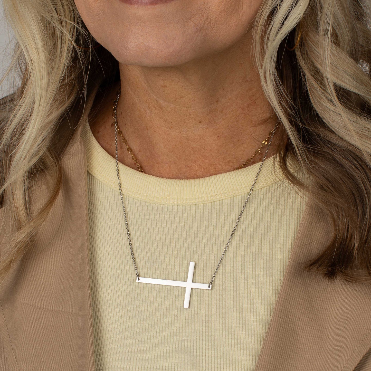 jBloom Naomi Cross Necklace
