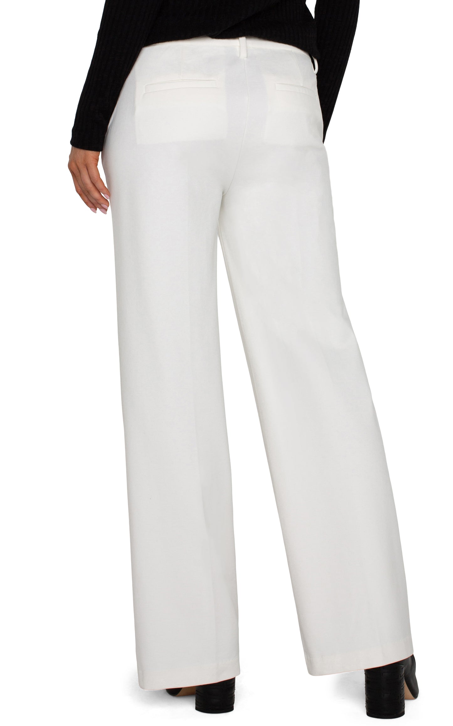 Liverpool Kelsey Wide Leg Trouser (31" inseam) (Vintage White)