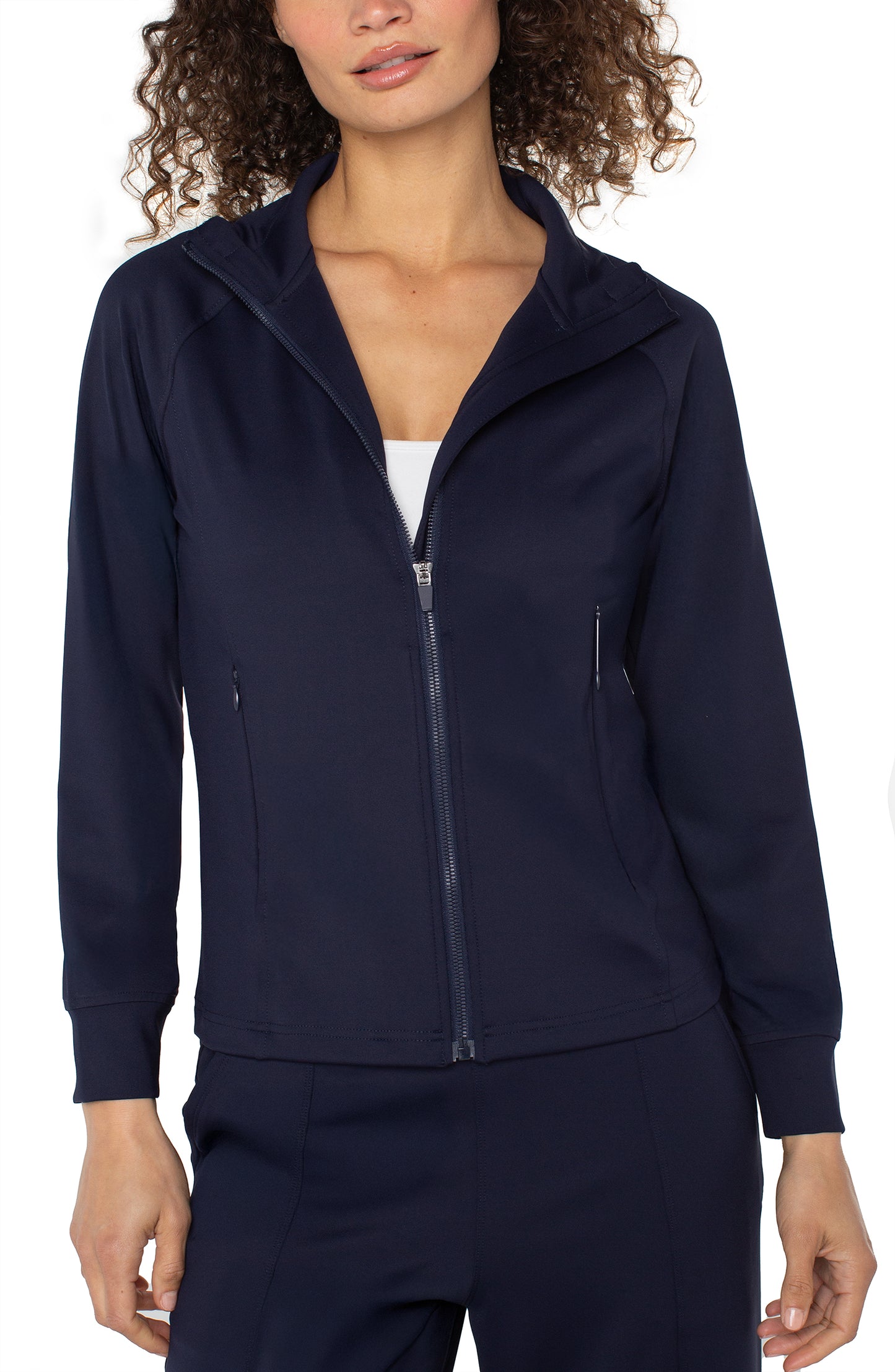 Liverpool Full Zip Seamed Jacket (Navy)