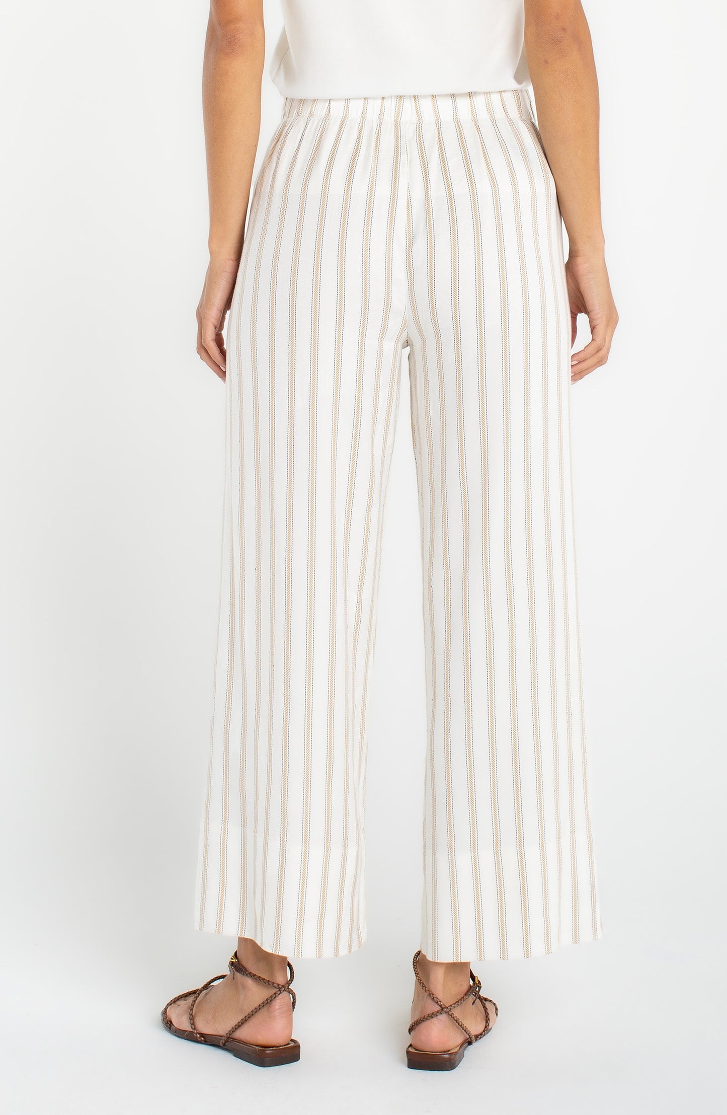 Liverpool Pull-On Wide Leg Crop Trouser (26" inseam)
