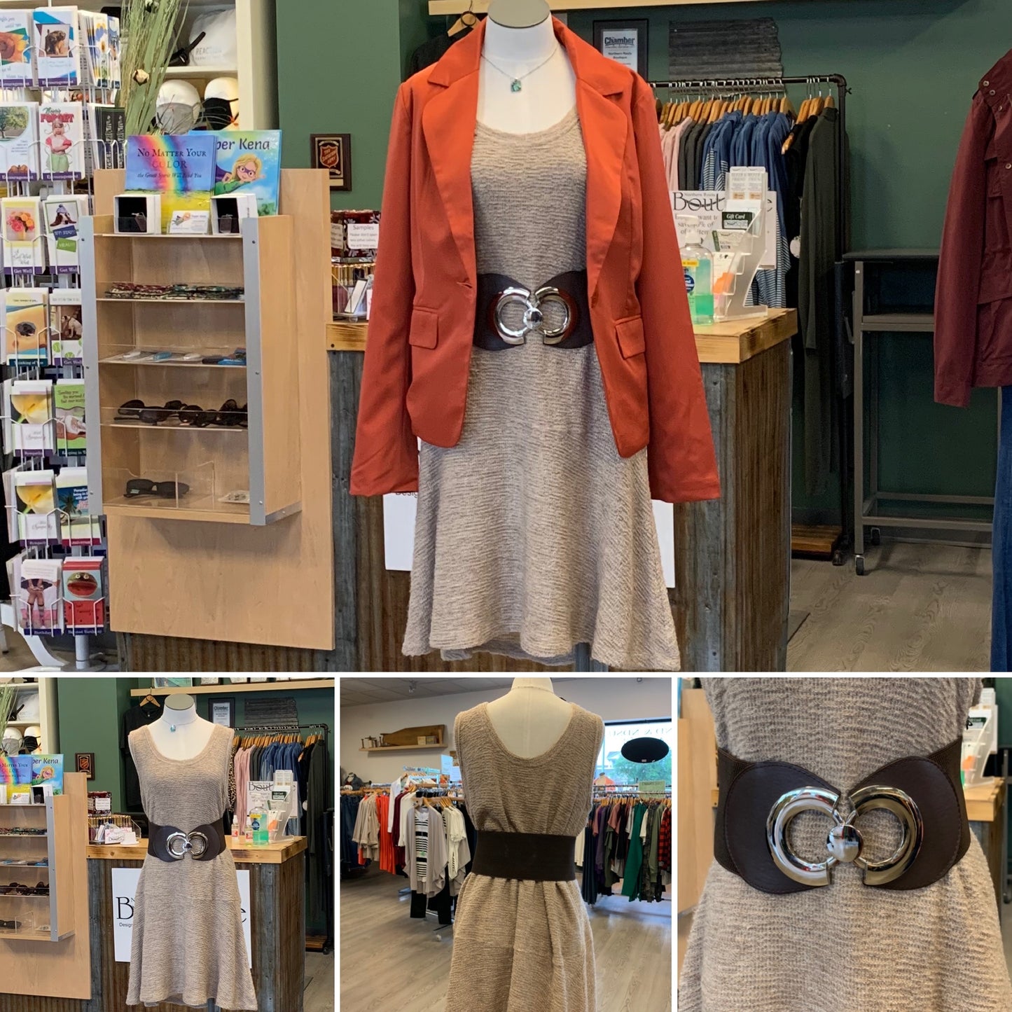 Knit Pinafore Dress