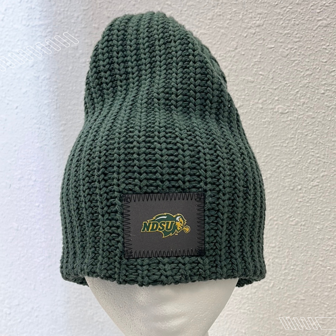 LYM NDSU Hunter Green black reflective patch