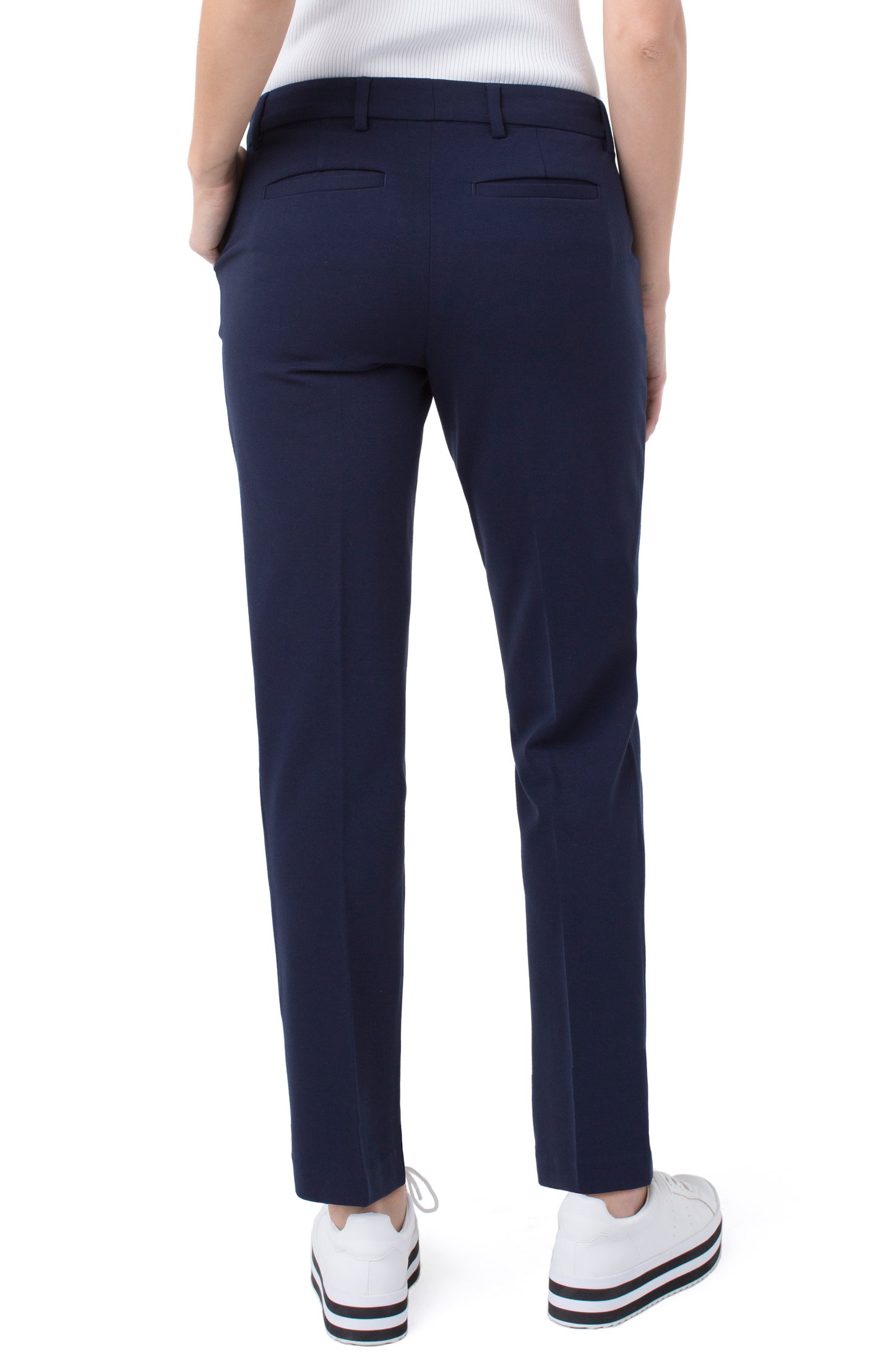 Liverpool Kelsey Knit Trouser (31" inseam) (Cadet Blue)