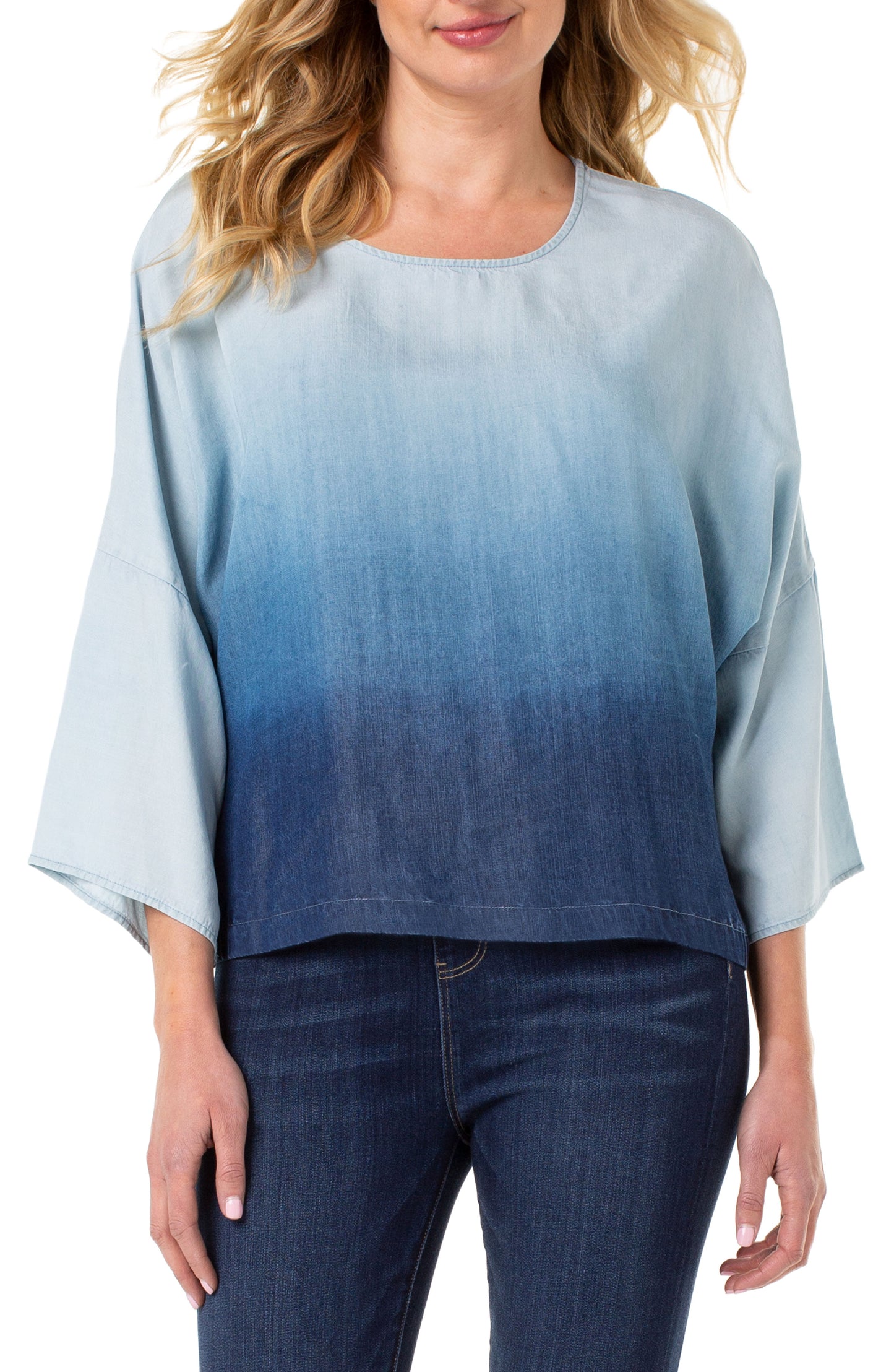 Liverpool Oversized Dolman Popover Shirt