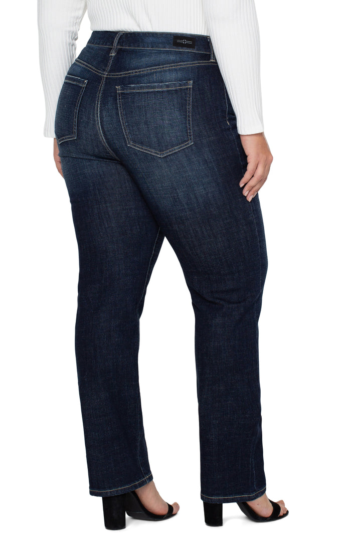 Liverpool Kennedy Hi Rise Straight w Welt Pockets Plus Size (32" inseam) (Castle)