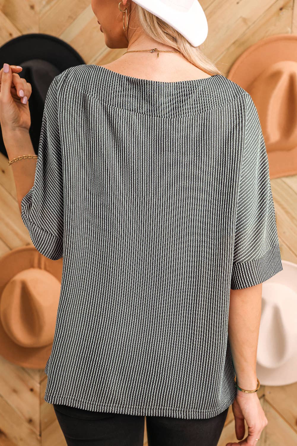 Women Casual Boatneck Top