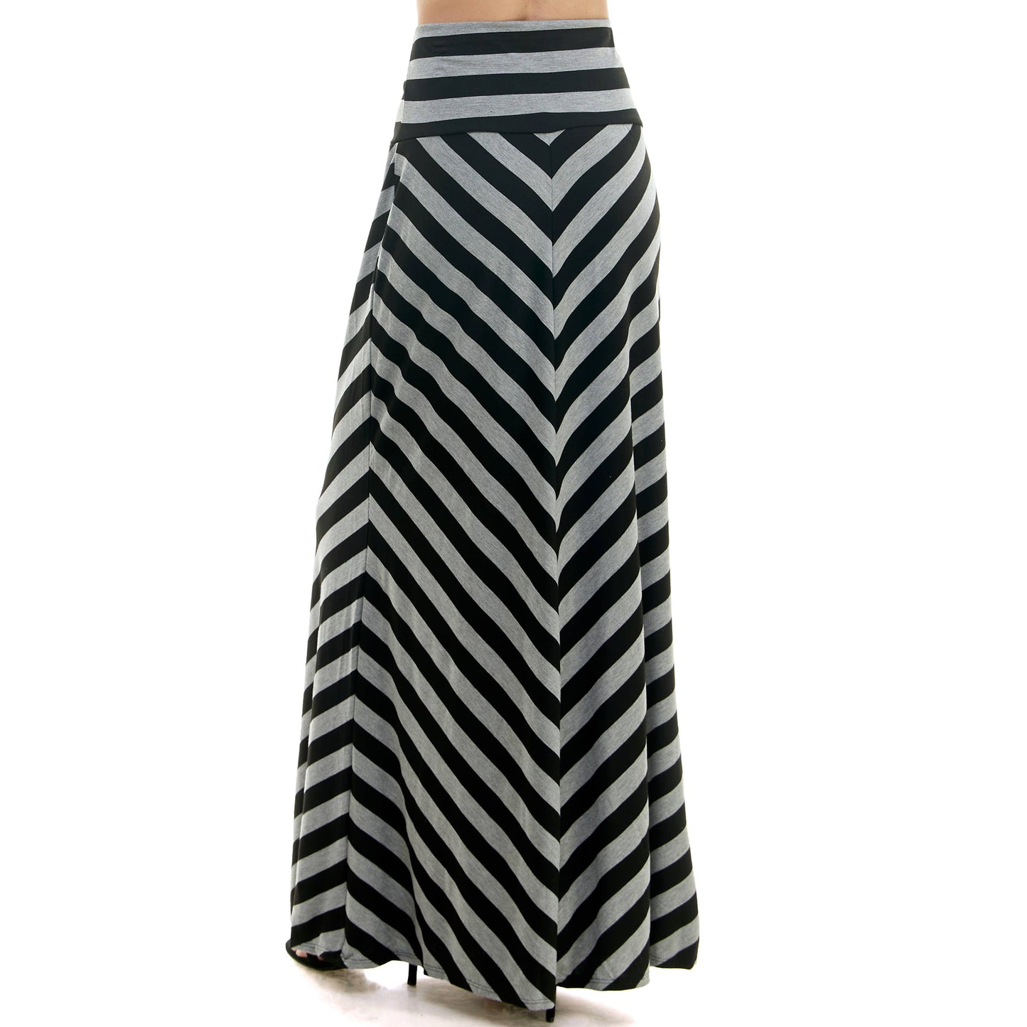 High Waist Maxi Basic Skirt