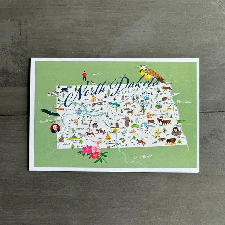 North Dakota Note Card w/Envelope