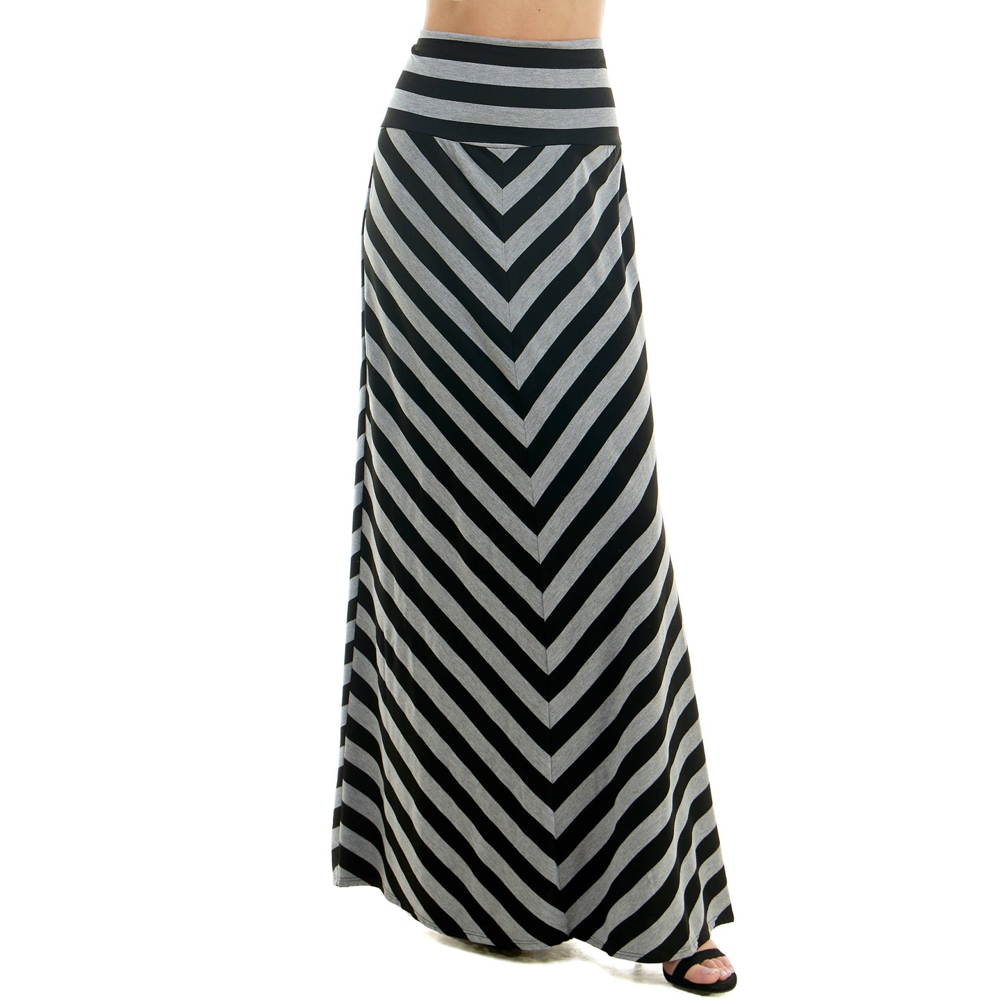 High Waist Maxi Basic Skirt