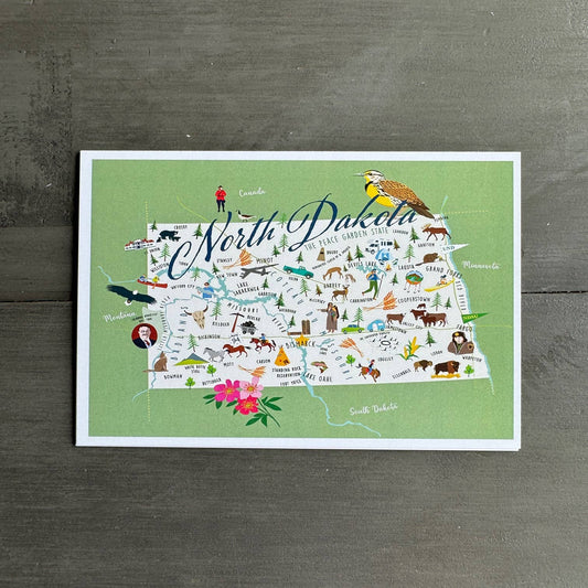North Dakota 4" x 6" Postcard