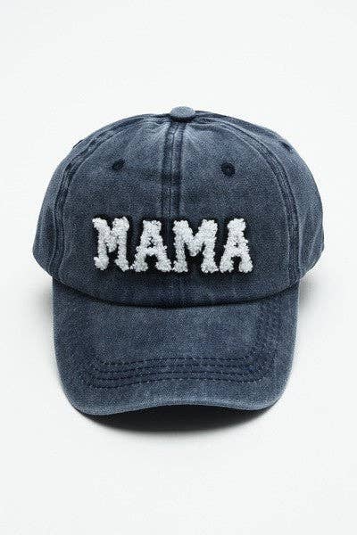 Mama Baseball Hat (Sherpa Lettering)