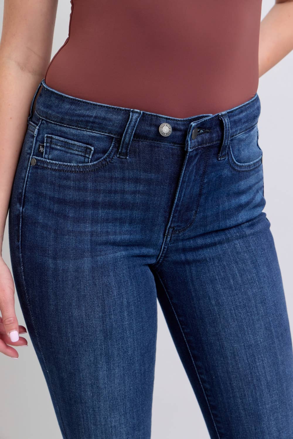 Judy Blue Skinny w Raw Hem (28" inseam)