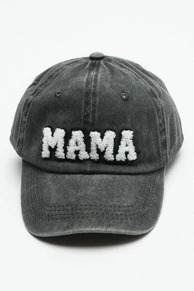 Mama Baseball Hat (Sherpa Lettering)