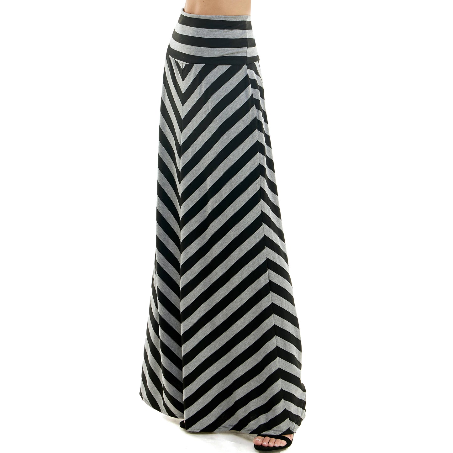 High Waist Maxi Basic Skirt