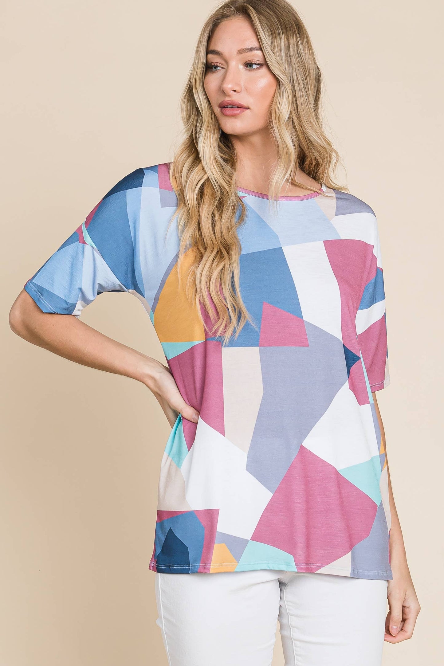 Casual Relaxed Fit Colorful Shirt