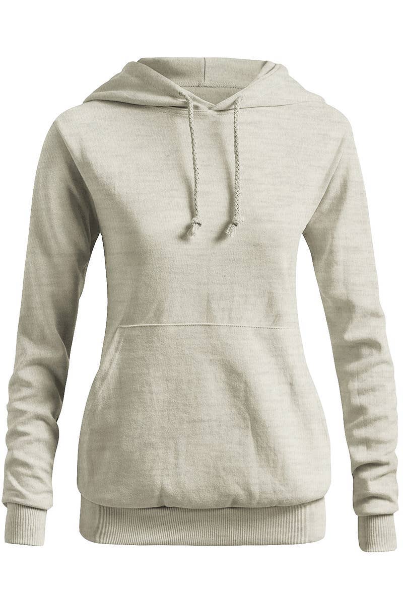Basic Lightweight Pullover Hoodie