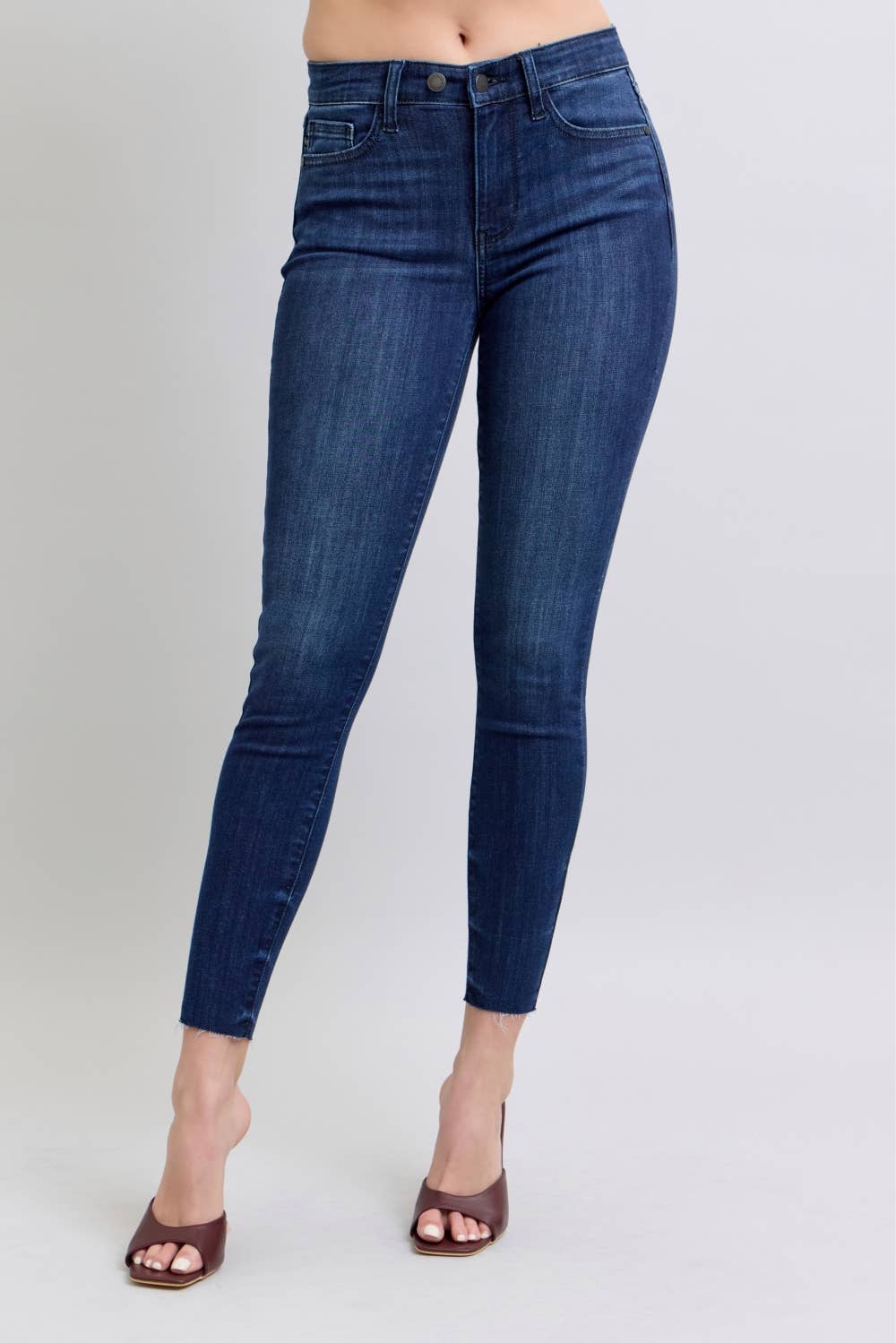 Judy Blue Skinny w Raw Hem (28" inseam)