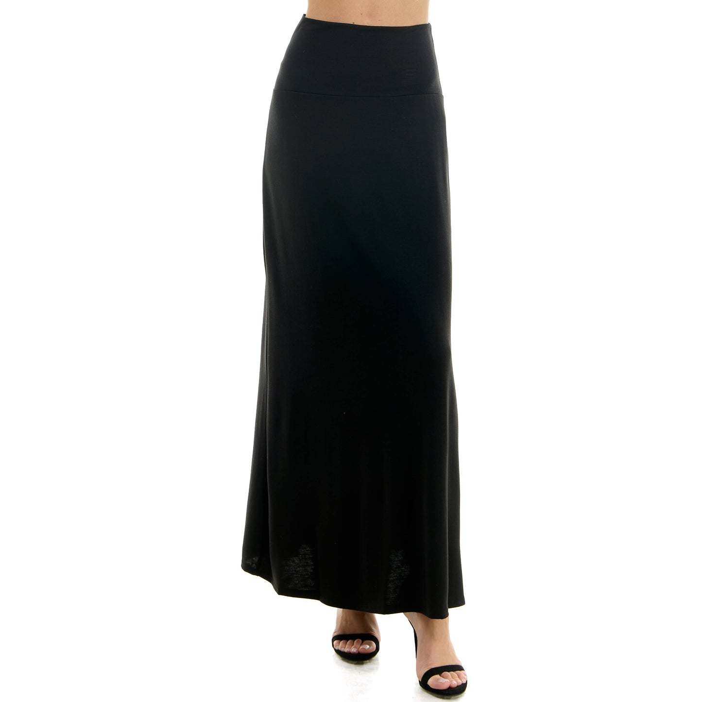 High Waist Maxi Basic Skirt