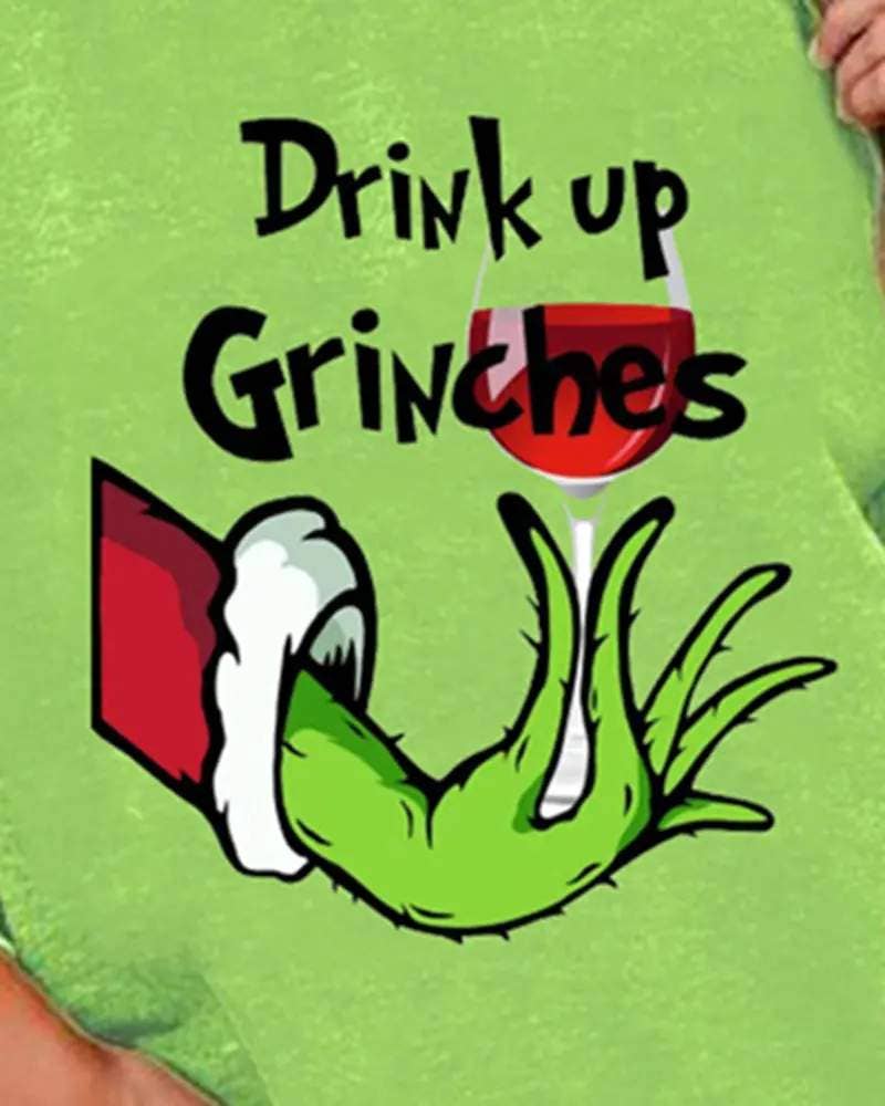 Drink Up Grinch Long Sleeve Sweatshirt