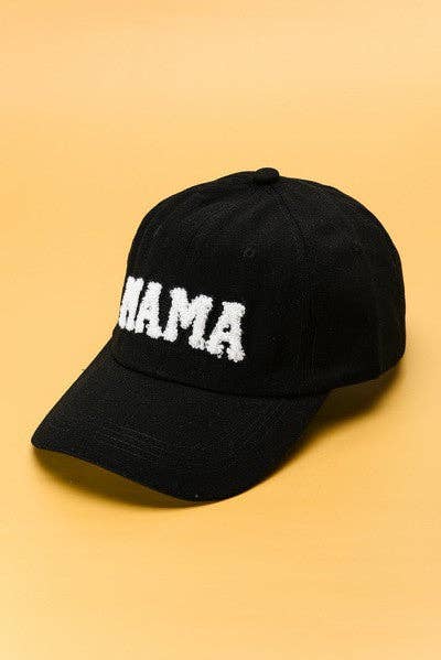 Mama Baseball Hat (Sherpa Lettering)