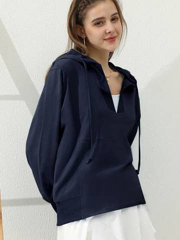 Basic Lightweight Pullover Hoodie Sweatshirt (Regular & Plus Size)