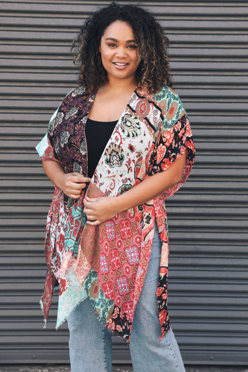 Floral Patchwork Kimono
