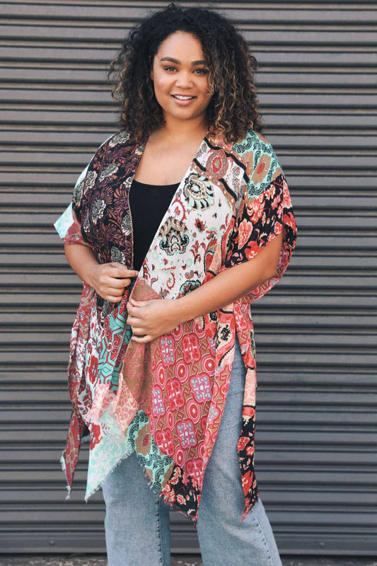 Floral Patchwork Kimono