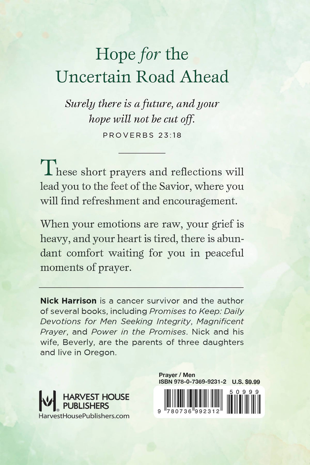 One-Minute Prayers for Men with Cancer: Hardcover / English