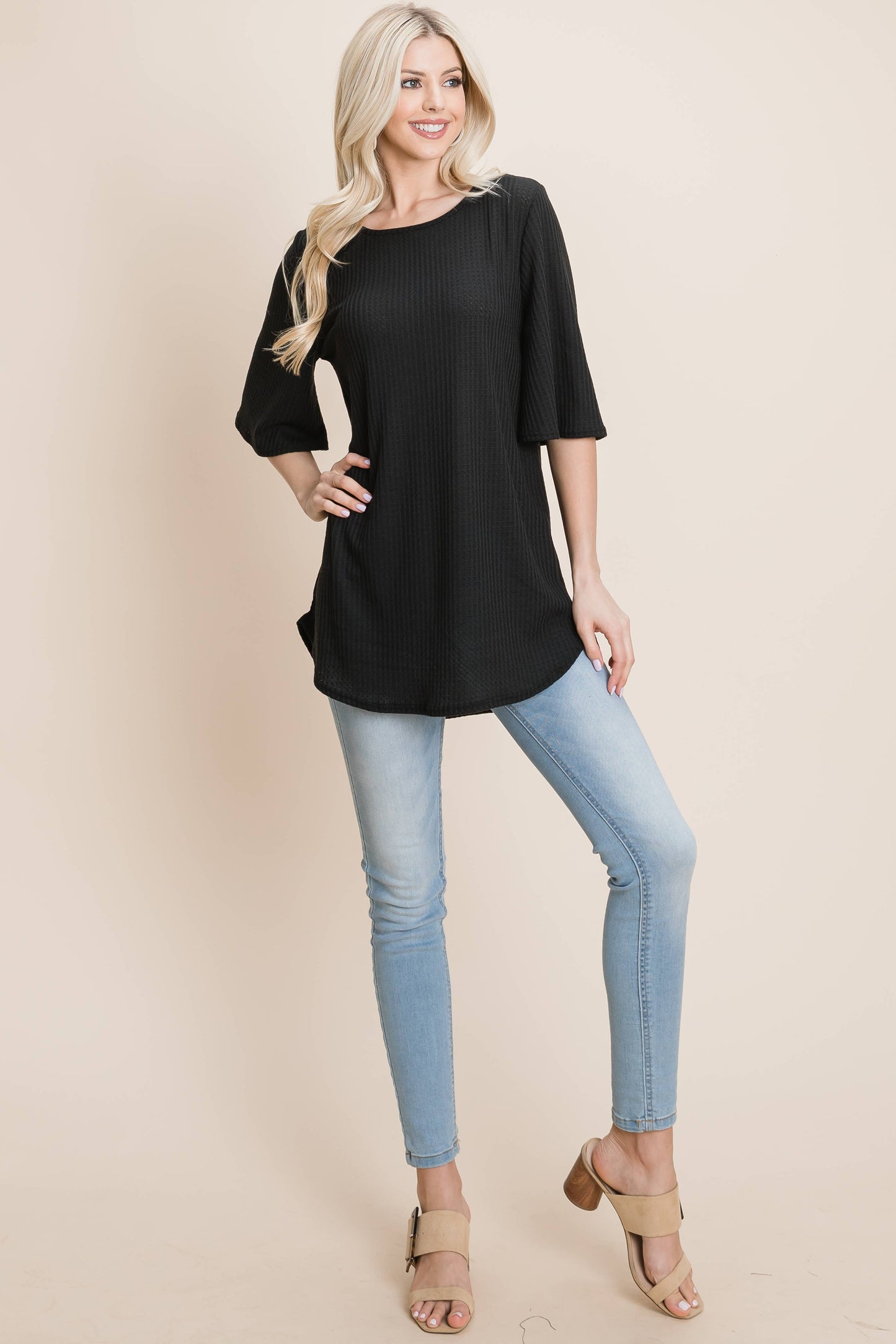 Wide Sleeve Loose Fit Shirt