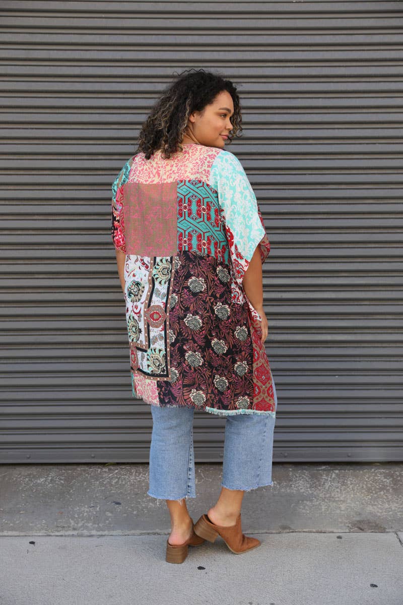 Floral Patchwork Kimono
