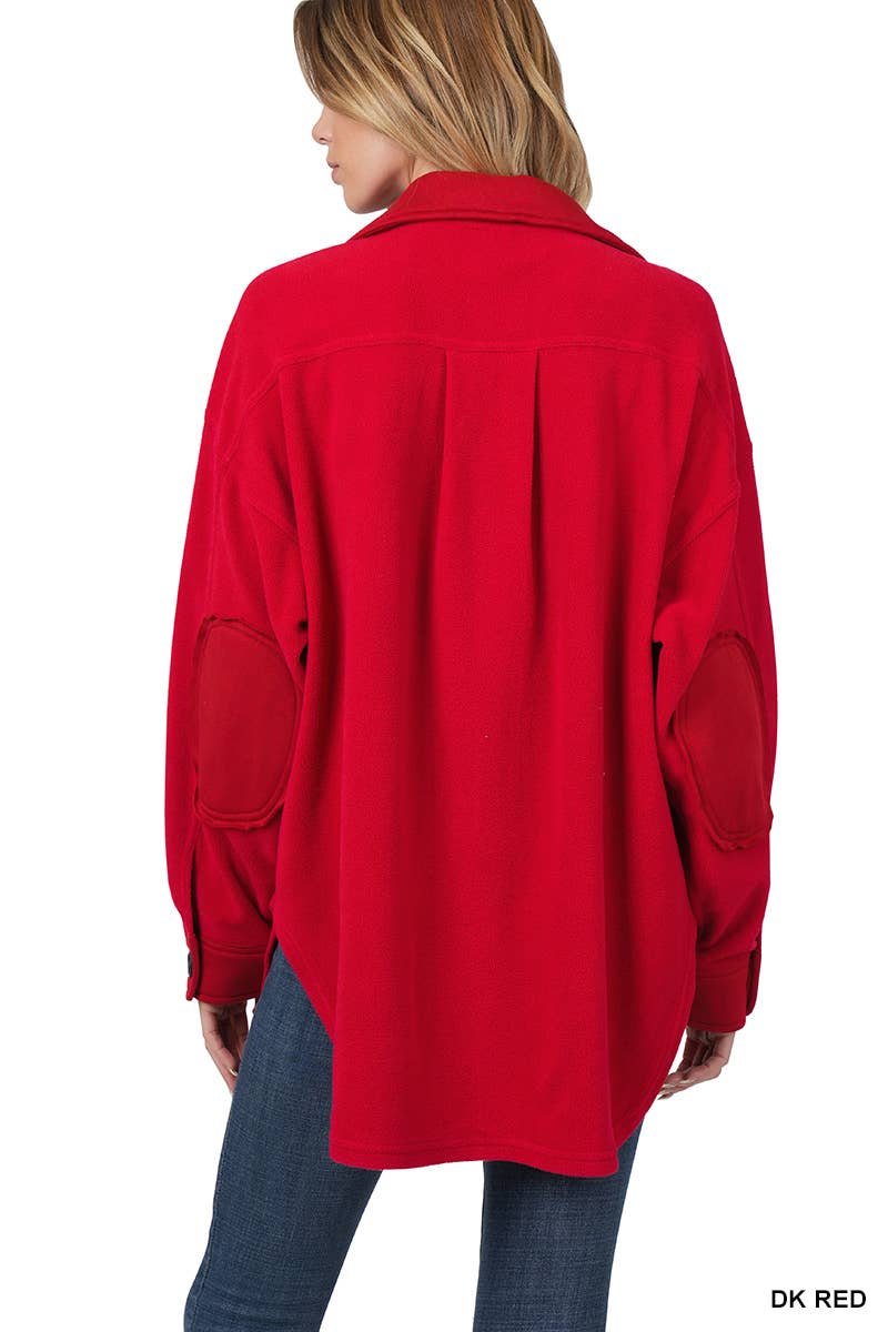 Oversized Basic Fleece Shacket