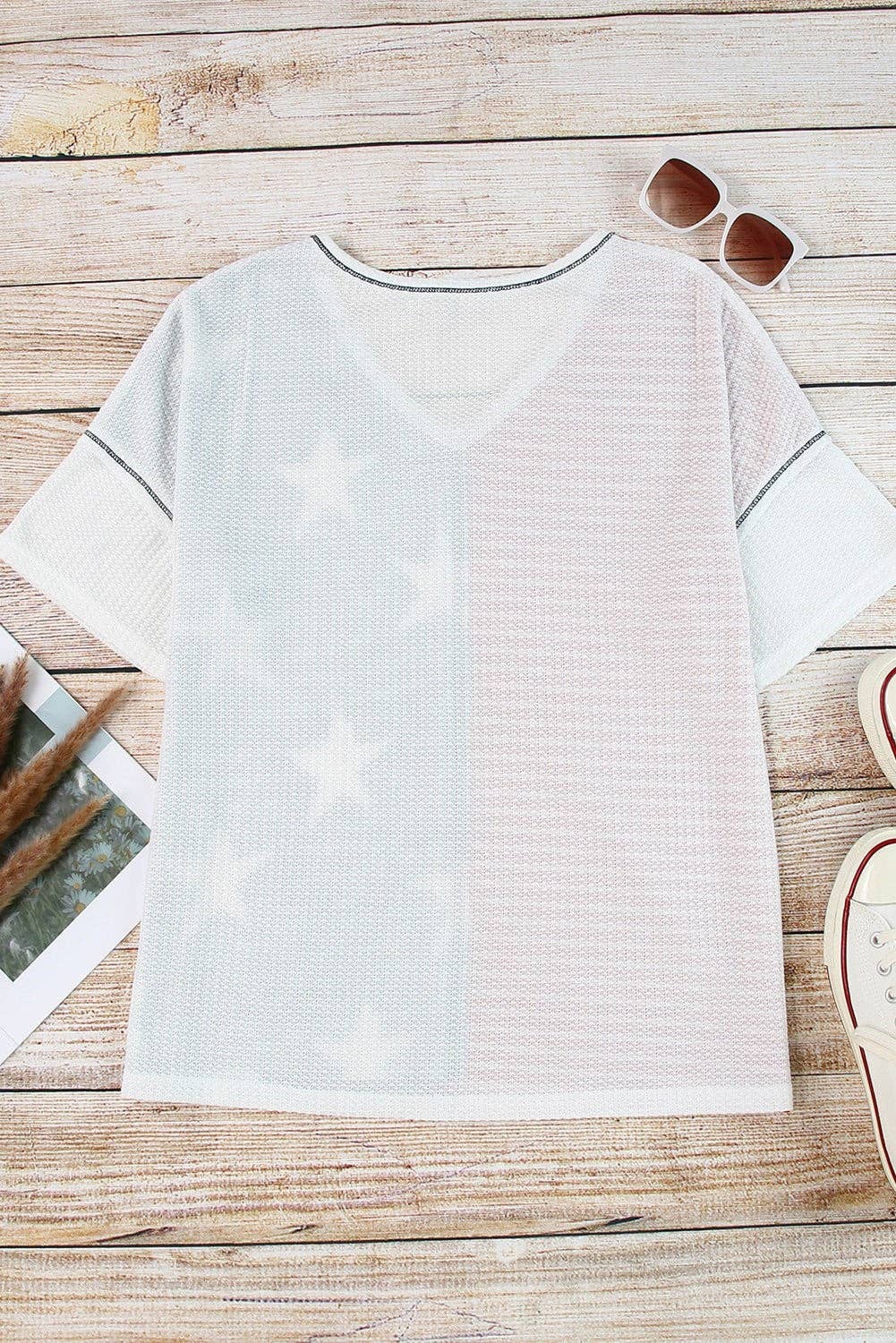 Stars And Stripes Short Sleeve Shirt (red stripes)