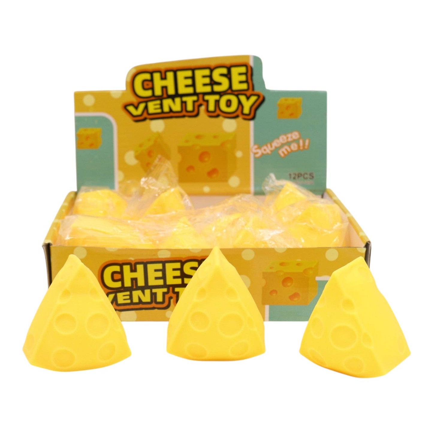 Viral Triangle Cheese Squishy Toy