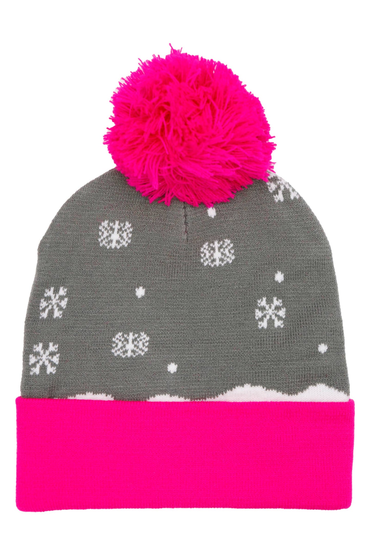 Christmas Festive LED Light-Up Cuffed Beanie