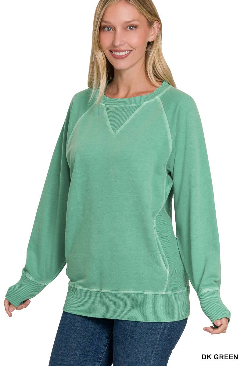 French Terry Pullover with Pockets