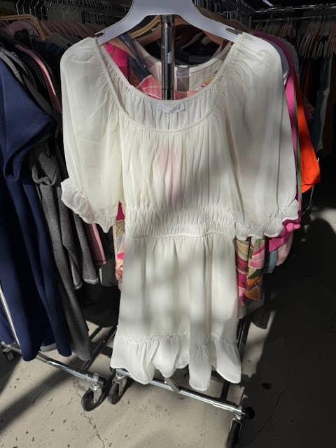 Bohemian Chiffon Smocking Dress