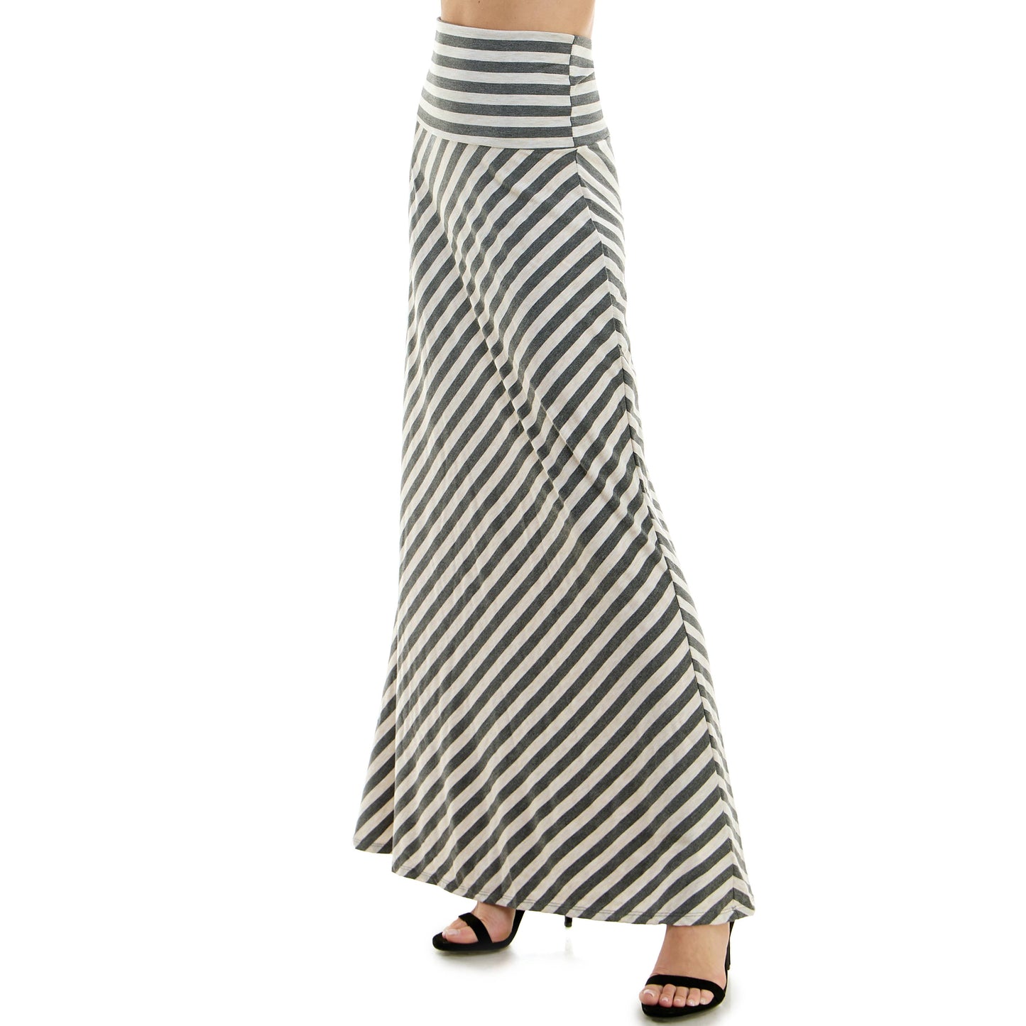 High Waist Maxi Basic Skirt