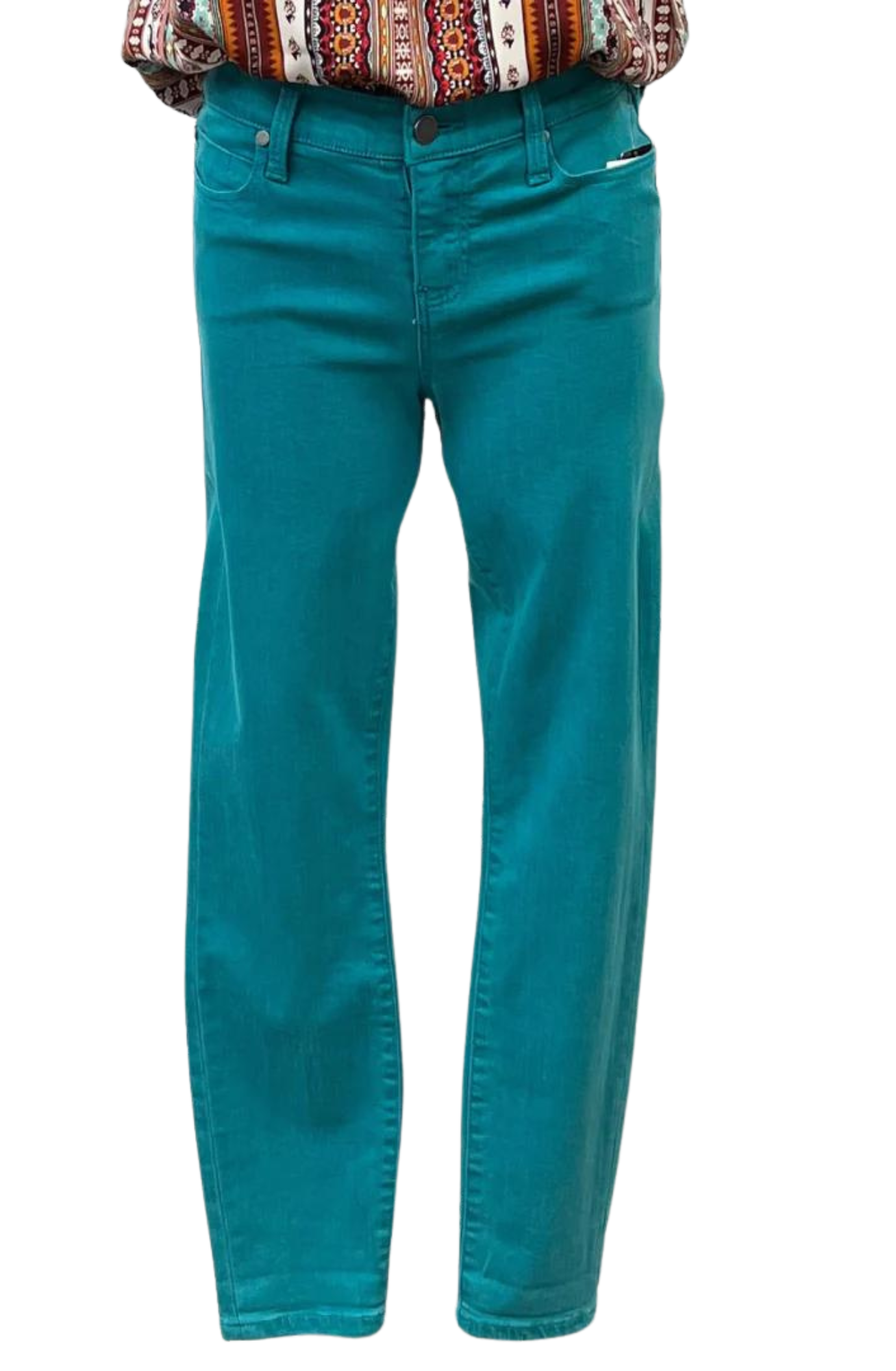 Liverpool The Crop Jeans (Lake Blue color)