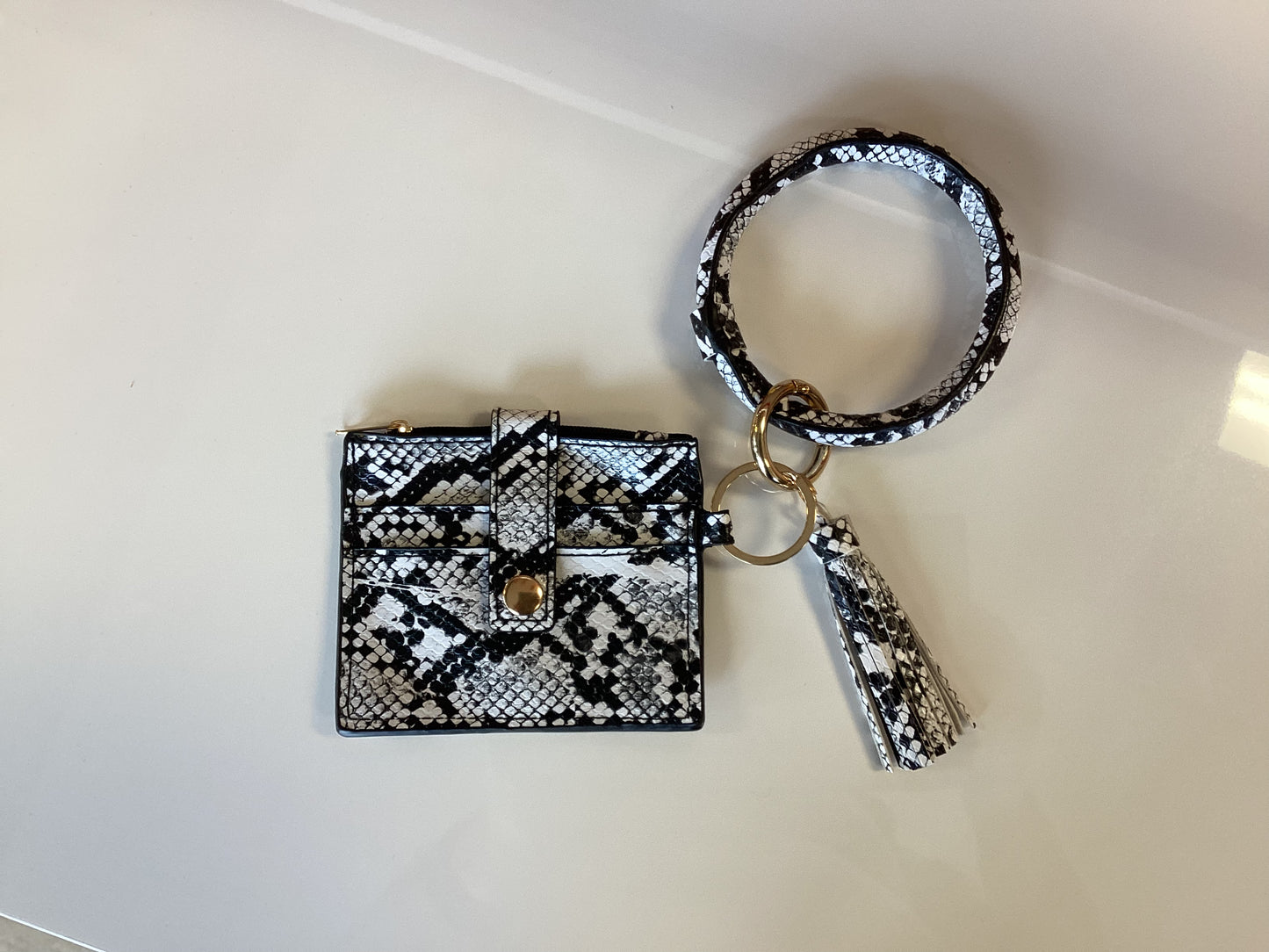 Bangle Keychain and Wallet with ID Window