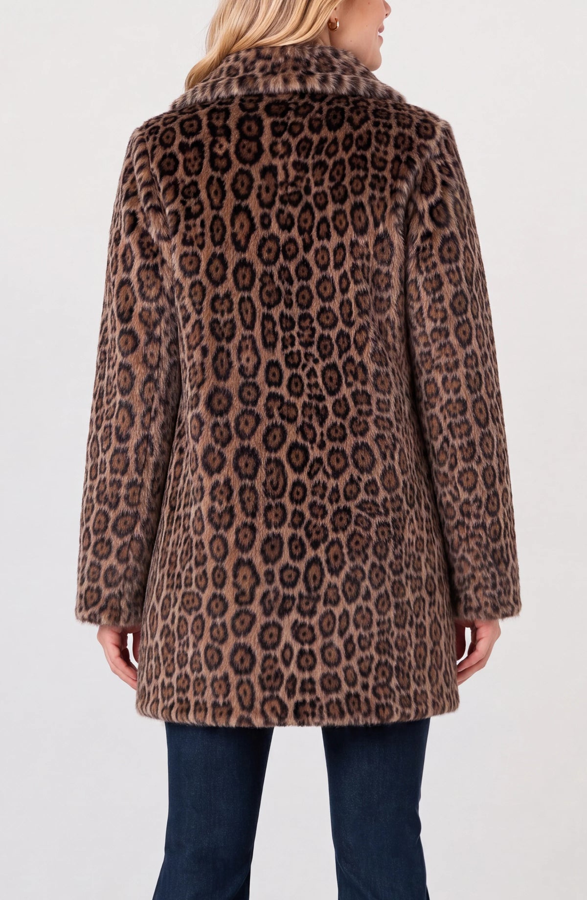 Liverpool Collared Faux Fur Coat