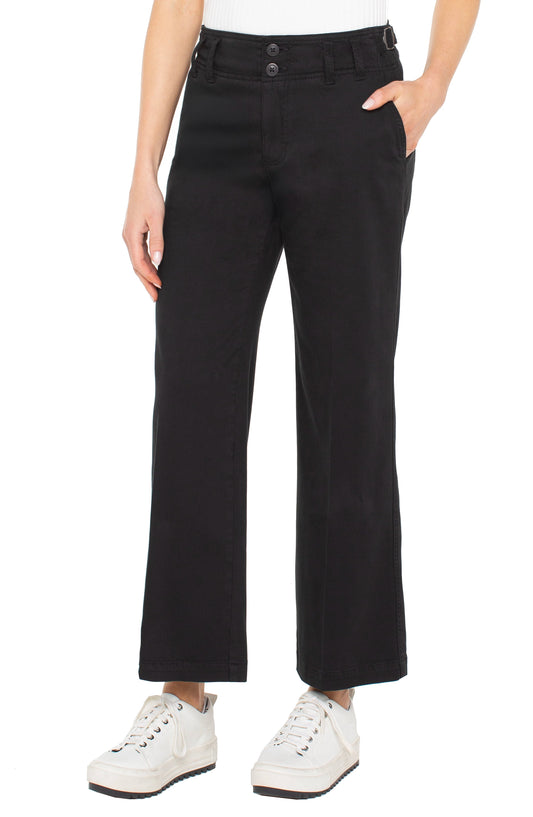 Liverpool Hi-rise Cinch Waist Wide Leg (28" inseam) (Onyx)